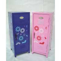 Mini locker with flower painting